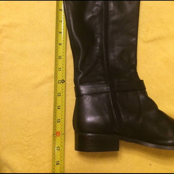 LIKE NEW J Jill Women’s Black Leather Riding Boots - Picture 4 of 7